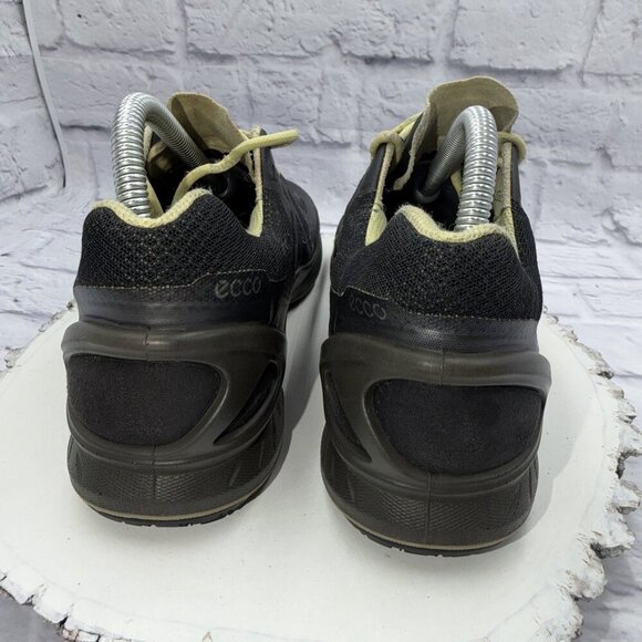 ECCO Biom Fjuel Racer Womens Size 9.5 Shoes Black Lime Cross Trainer Sneakers - Picture 4 of 11